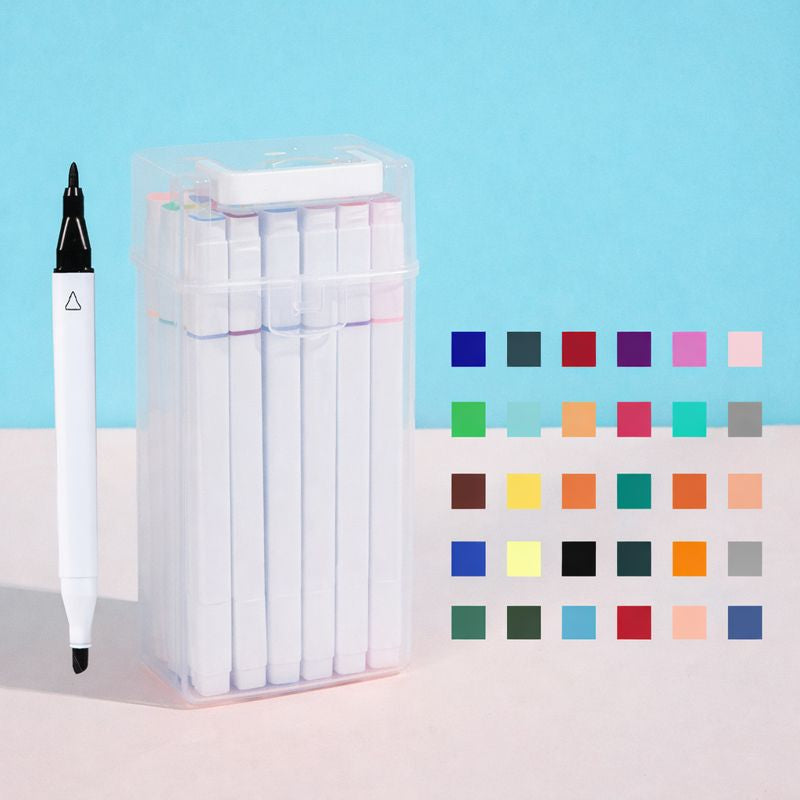 Washable Dual Tip Marker Set